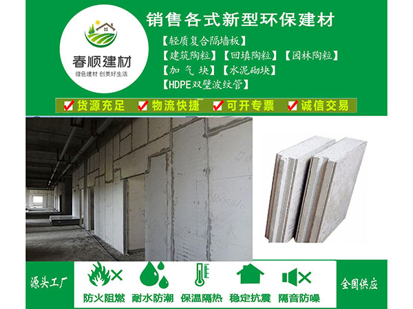 GRC板，ALC板與輕質(zhì)復合隔墻板批發(fā)